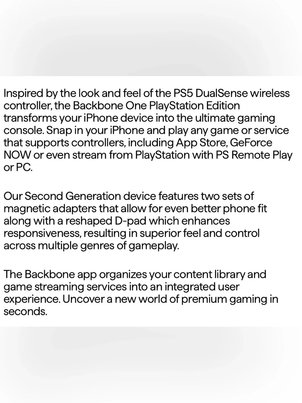 Sony Playstation Backbone